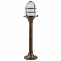 Lampe sur pied Chemin de jardin FESTOS Laiton Verre...