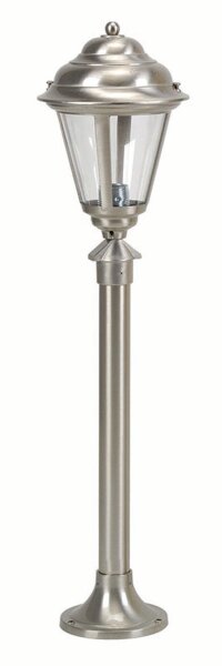 Stehlampe Gartenbeleuchtung Nickel Echt-Messing