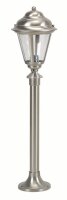 Stehlampe Gartenbeleuchtung Nickel Echt-Messing