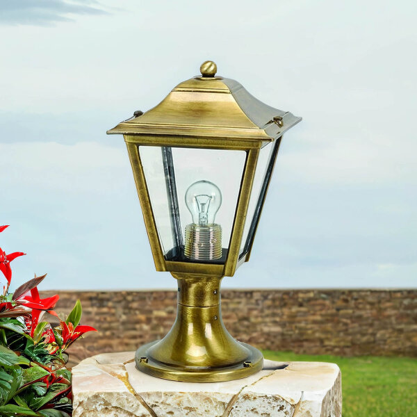 Lampe dextérieur laiton massif Chemin de jardin H:36cm LIPSI