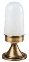 Dekorative Gartenleuchte Messing Glas H:28cm außen