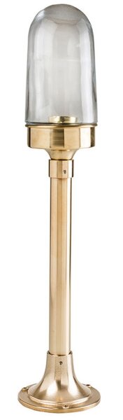 Dekorative Wegeleuchte Messing Glas H:65cm außen