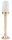 Eclairage de chemin jardin laiton verre H:65cm MILOS