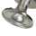 Garten Wegbeleuchtung in Nickel Echt-Messing H:29cm