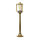 Maritime Gartenleuchte Messing rostfrei H:89cm