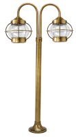 Außen Stehlampe Messing Maritim H:85cm Garten