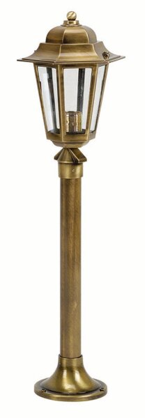 Außenlampe Messing H:73cm Rustikal Weg Garten