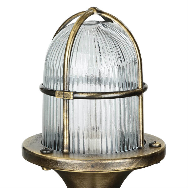 Lampe de jardin laiton 28cm de haut inoxydable SANTORIN