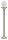 Lampe dall&eacute;e r&eacute;sistante aux intemp&eacute;ries SANTORIN H:88cm laiton v&eacute;ritable