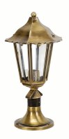 Lampe dallée laiton H:39cm Rustique jardin SITIA