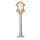 Gartenleuchte Messing H:62cm in Nickel Weg Terrasse