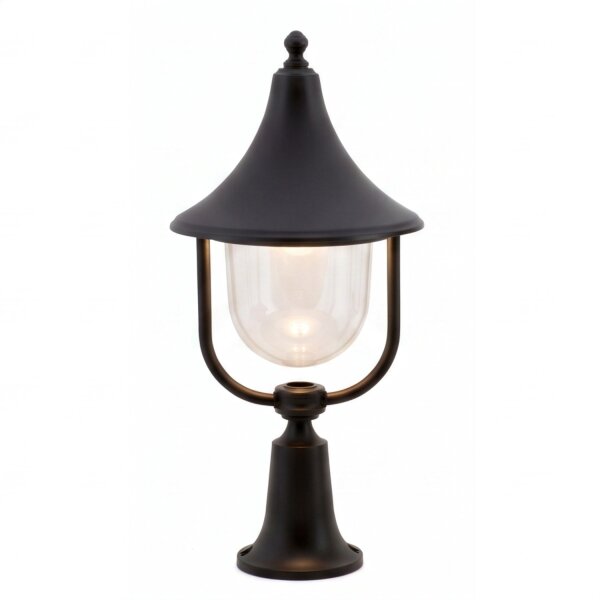 Lampe de socle extérieure Noir 57 cm IP43 E27 Rustique