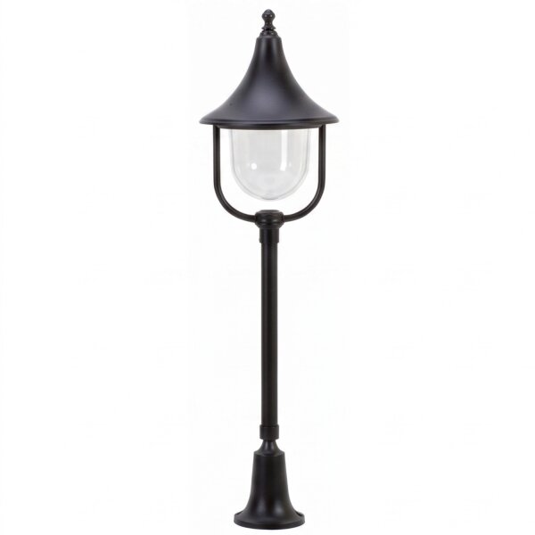 Lampe dallée rustique noire 87 cm IP43 protégée contre la pluie