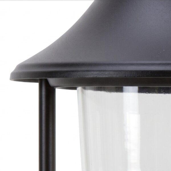 Lampe dallée rustique noire 87 cm IP43 protégée contre la pluie