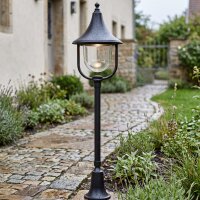 Lampe dallée rustique noire 87 cm IP43...