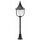 Lampe dallée rustique noire 87 cm IP43 protégée contre la pluie