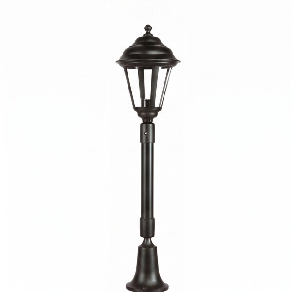 Lampe dallée rustique ELEANOR 79 cm IP44 noir E27