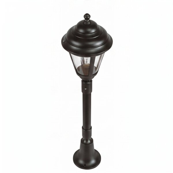 Lampe dallée rustique ELEANOR 79 cm IP44 noir E27