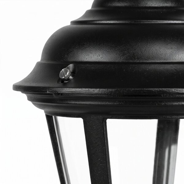 Lampe dallée rustique ELEANOR 79 cm IP44 noir E27