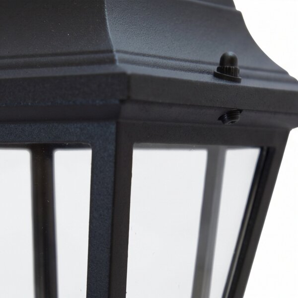 Luminaire de socle noir extérieur 38 cm petit rustique