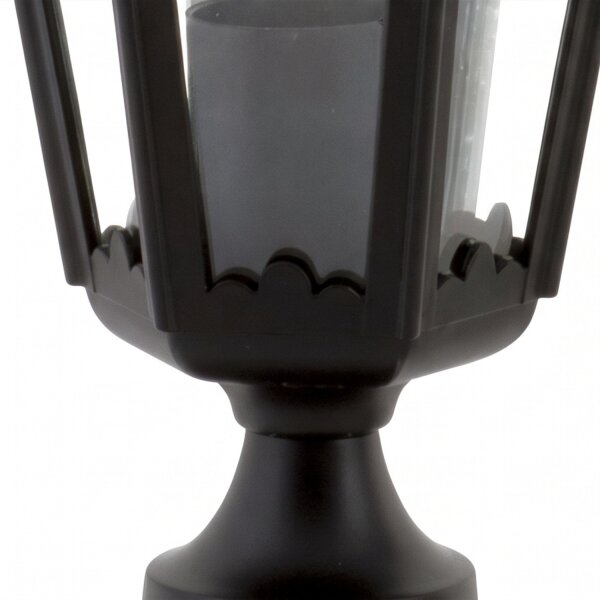 Luminaire de socle extérieur E27 noir 40 cm IP43