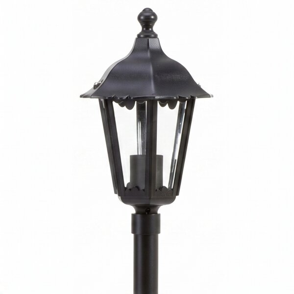 Luminaire dallée extérieur E27 noir 75 cm IP43 protégé contre la pluie