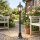 Luminaire dallée extérieur E27 noir 75 cm IP43 protégé contre la pluie