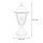 Lampe de socle décorative ERNINE Aluminium Rustique 42