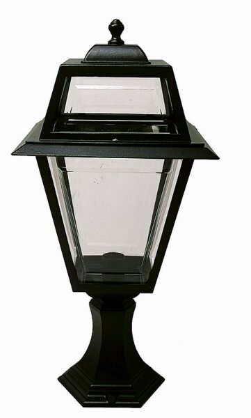 Rustikale Außenleuchte IRSA Schwarz 63cm hoch IP44 E27