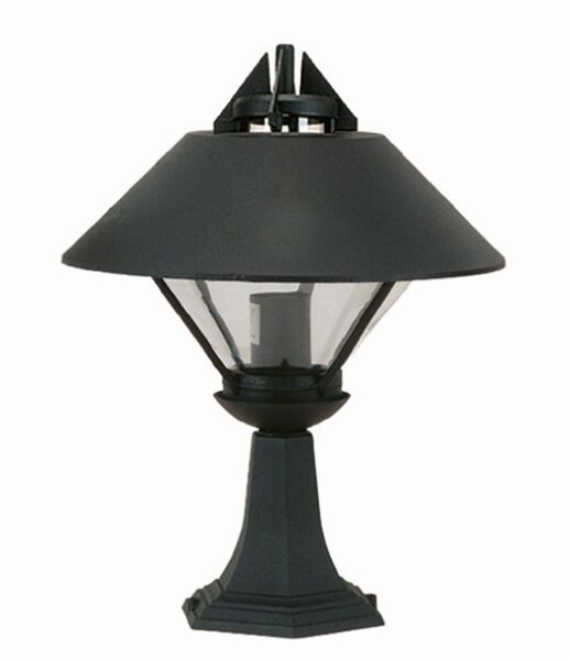 Luminaire de socle extérieur noir IP43 47cm E27 Rustique