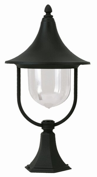 Luminaire de socle décoratif extérieur noir 55cm IP43