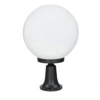 Lampe de socle Boule Abat-jour 37cm petit IP43 E27 noir