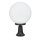 Lampe de socle Boule Abat-jour 37cm petit IP43 E27 noir