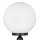 Lampe de socle Boule Abat-jour 37cm petit IP43 E27 noir