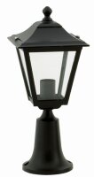 Luminaire de socle extérieur noir IP44 44cm E27...