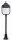 Rustikale Gartenlampe Schwarz 82cm hoch Aluminium