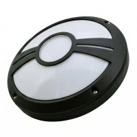 Runde Deckenlampe Außen IP55 Schwarz Weiß...