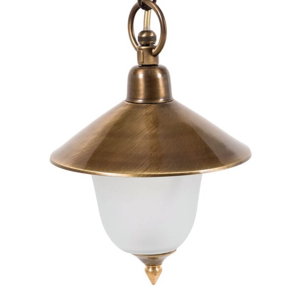 Lampe à suspendre ANDROS Laiton Verre Rustique Résistant aux intempéries