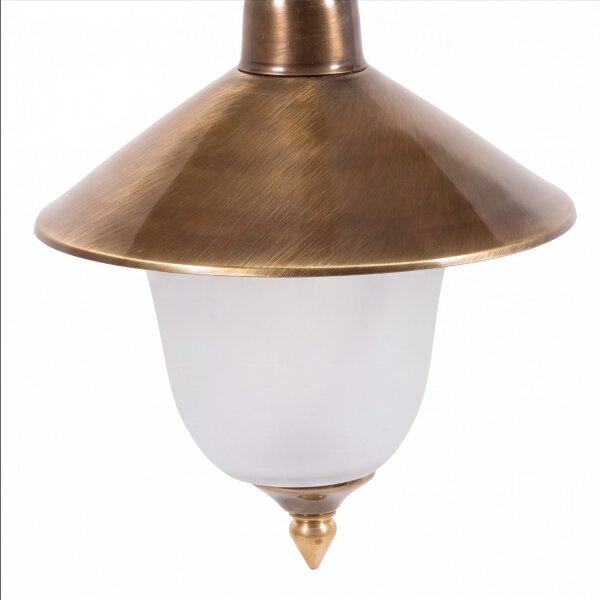 Lampe à suspendre ANDROS Laiton Verre Rustique Résistant aux intempéries