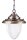 Lampe &agrave; suspendre ext&eacute;rieure laiton verre &eacute;cran &Oslash;18cm balcon