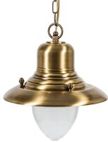 Lampe à suspendre extérieure laiton verre...