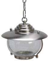 Lampe dextérieur verre laiton en nickel IP43 balcon