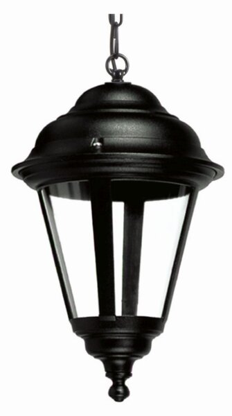 Luminaire suspendu dextérieur noir E27 résistant aux intempéries