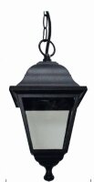 Lampe &agrave; suspendre noire Aluminium IP44 E27 Rustique