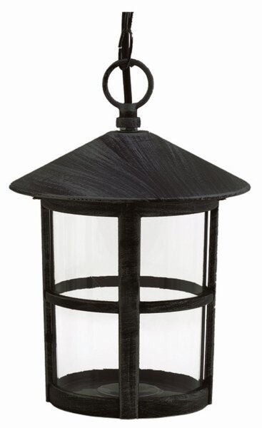 Lampe dextérieur rustique noire IP43 E27 protégée contre la pluie