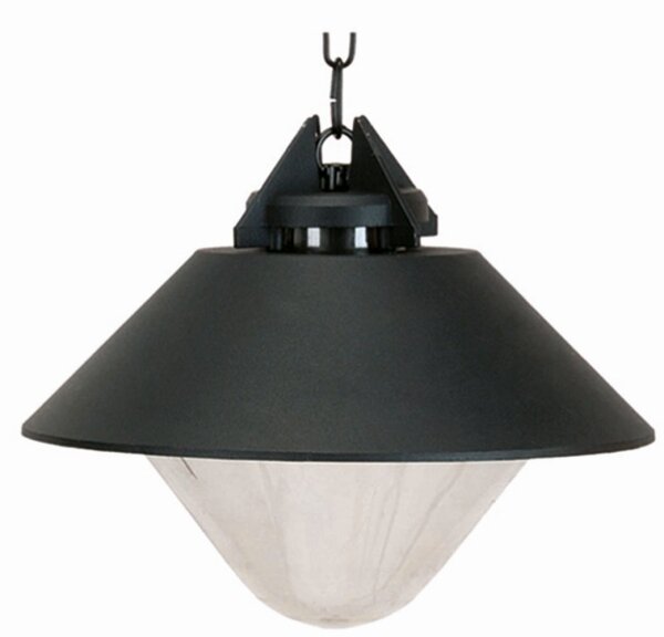 Suspension dextérieur Noir Ø32cm rond IP44 Rustique