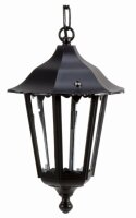 Suspension dextérieur Noir IP44 Rustique E27 Lanterne