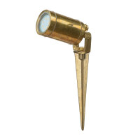 Lampe de jardin Piquet de terre Laiton véritable...