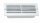 Spot encastr&eacute; ext&eacute;rieur aluminium carr&eacute; L:l:24cm E27 blanc