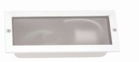 Eckiger Einbaustrahler Weiß Aluminium B:24cm E27...